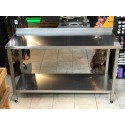 AISIS430 KALİTE KROM -140x60x85- Taban Raflı Çalışma Tezgahı
