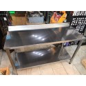 AISIS430 KALİTE KROM -140x60x85- Taban Raflı Çalışma Tezgahı