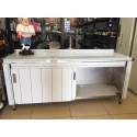 DOLAPLI TEZGAH 190x60x85  İSTİFLEME TEZGAHI
