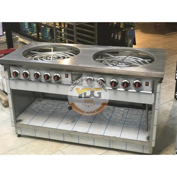 Börek Ocağı Motorlu Doğalgazlı Ce Belgeli Çift Tepsili