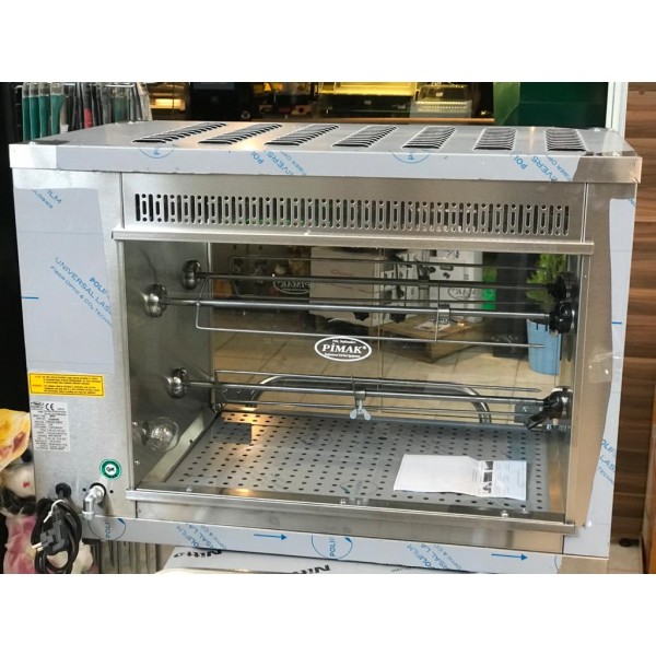 PİMAK 12'Lİ PİLİÇ ÇEVİRME - PİLİÇ KIZARTMA MAKİNASI LPG / GAZLI