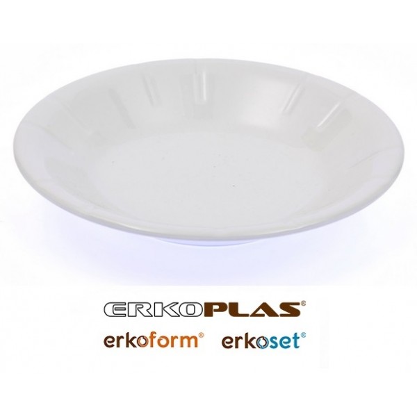 19  Cm Oluklu Tabak - Erkoplas