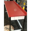 Polyemit Tezgah 190x60 Paslanmaz Ayak Taban Raflı Et Kütüğü