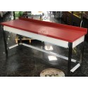 Polyemit Tezgah 190x60 Paslanmaz Ayak Taban Raflı Et Kütüğü