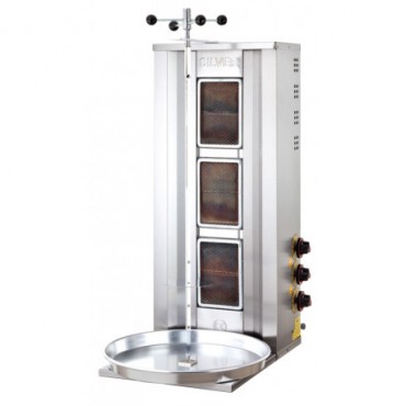 Döner Ocağı 3 Radyanlı Doğalgazlı CE Belgeli Silver Işıkgaz