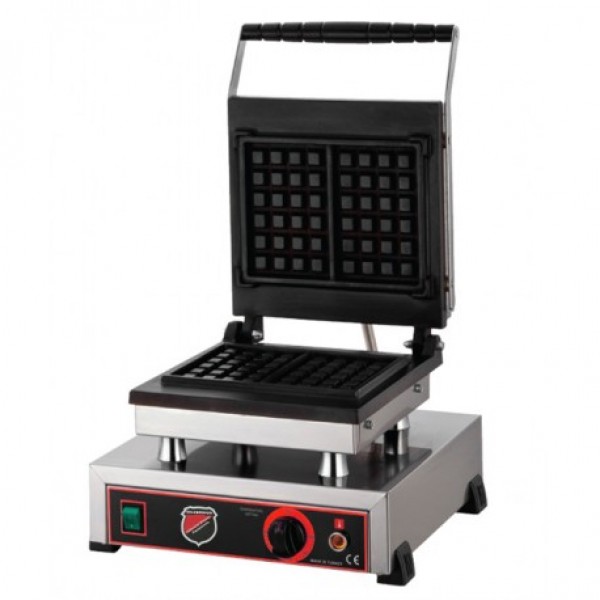 Tekli Kare Waffle Makinesi Silver Işıkgaz