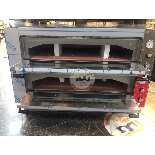 PİZZA FIRINI ÇİFT KATLI 92x92 - VENARRO - TAŞ TABAN - ELEKTRİKLİ